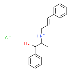 (R*,S*)-cinnamyl(beta-hydroxy-alpha-methylphenethyl)methylammonium chloride Structure