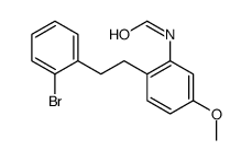 N-[2-[2-(2-bromophenyl)ethyl]-5-methoxyphenyl]formamide Structure