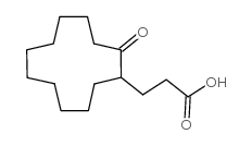 3-(2-氧代环十二烷基)丙酸结构式