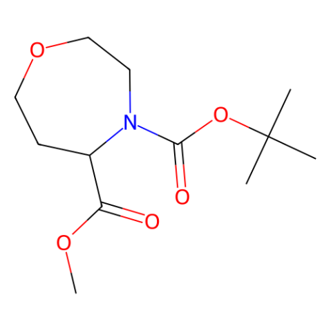 O4-tert-butyl O5-methyl 1,4-oxazepane-4,5-dicarboxylate structure