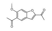 Methyl(5-acetyl-6-methoxybenzofuran-2-yl) ketone structure