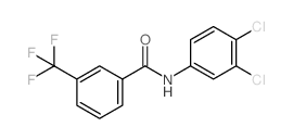 N-(3,4-Dichlorophenyl)-3-(trifluoromethyl)benzamide结构式