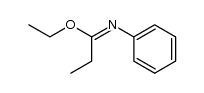 N-Phenylpropanimidsaeure-ethylester Structure