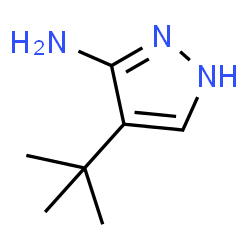 4-(叔丁基)-1H-吡唑-3-胺结构式