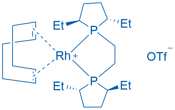 1,2-Bis((2S,5S)-2,5-diethylphospholano)ethane(cyclooctadiene)rhodium(I) trifluoromethanesulfonate picture