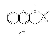 3-((3,3-dimethyloxiran-2-yl)methyl)-2,4-dimethoxyquinoline Structure