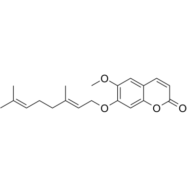 7-Geranyloxy-6-methoxycoumarin Structure