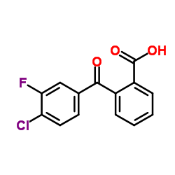 2-(4-Chloro-3-fluorobenzoyl)benzoic acid结构式