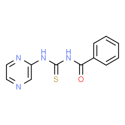 N-(pyrazin-2-ylcarbamothioyl)benzamide(WXG00675) structure