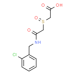 2-((2-[(2-CHLOROBENZYL)AMINO]-2-OXOETHYL)SULFINYL)ACETIC ACID结构式