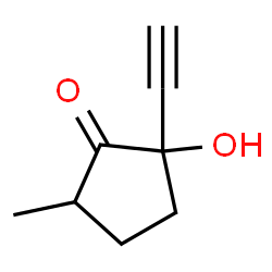 Cyclopentanone, 2-ethynyl-2-hydroxy-5-methyl- (9CI) Structure