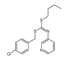 Butyl(4-chlorophenyl)methyl-3-pyridinylcarbonimidodithioate structure