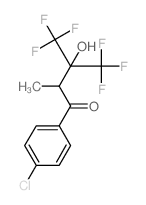 1-Butanone,1-(4-chlorophenyl)-4,4,4-trifluoro-3-hydroxy-2-methyl-3-(trifluoromethyl)-结构式