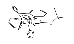 Pd(1,2-bis(diphenylphosphino)benzene)(C6H4-2-CH3)(CH2C(O)O-t-C4H9) Structure