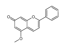 5-Methoxy-2-phenyl-7H-1-benzopyran-7-one结构式