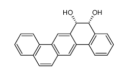 (+/-)-cis-5,6-dihydroxy-5,6-dihydro-dibenz[a,h]anthracene结构式