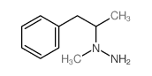 1-Methyl-1-(.alpha.-methylphenethyl)hydrazine structure