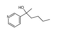 2-(pyridin-3-yl)hexan-2-ol结构式