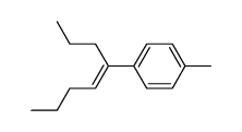 (E)-4-(4-methylphenyl)-4-octene Structure