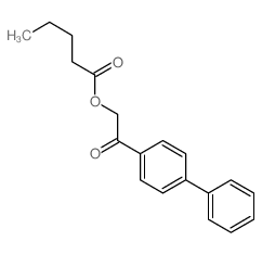 Pentanoic acid,2-[1,1'-biphenyl]-4-yl-2-oxoethyl ester结构式