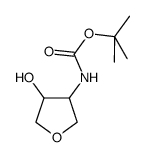 tert-Butyl (4-hydroxytetrahydrofuran-3-yl)carbamate picture