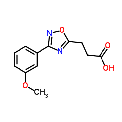 3-[3-(3-METHOXY-PHENYL)-[1,2,4]OXADIAZOL-5-YL]-PROPIONIC ACID结构式