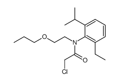 2-Chloro-N-(2-ethyl-6-isopropyl-phenyl)-N-(2-propoxy-ethyl)-acetamide Structure