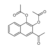 (3-acetyl-2-acetyloxynaphthalen-1-yl) acetate Structure