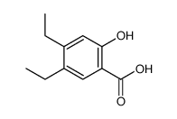 4,5-二乙基-2-羟基苯甲酸结构式