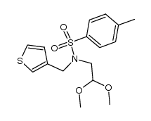 N-(2,2-Dimethoxyethyl)-4-Methyl-N-(thiophen-3-ylmethyl)benzenesulfonamide Structure