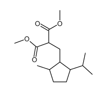 2-(2-Isopropyl-5-methyl-cyclopentylmethyl)-malonic acid dimethyl ester结构式