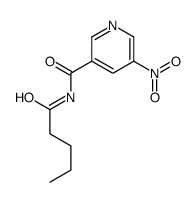 5-nitro-N-pentanoylpyridine-3-carboxamide Structure