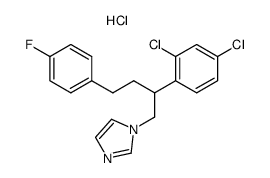 1-[2-(2,4-Dichloro-phenyl)-4-(4-fluoro-phenyl)-butyl]-1H-imidazole; hydrochloride Structure