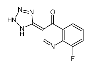 3-(1,2-dihydrotetrazol-5-ylidene)-8-fluoroquinolin-4-one结构式