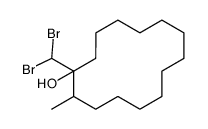 1-(dibromomethyl)-2-methylcyclotetradecan-1-ol Structure