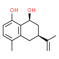 1,8-Naphthalenediol, 1,2,3,4-tetrahydro-5-methyl-3-(1-methylethenyl)-, (1S,3S)- (9CI) Structure