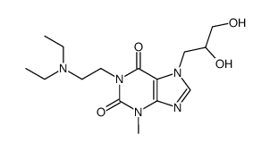 1-(2-diethylamino-ethyl)-7-(2,3-dihydroxy-propyl)-3-methyl-3,7-dihydro-purine-2,6-dione Structure