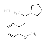 1-[1-(2-methoxyphenyl)propan-2-yl]pyrrolidine structure