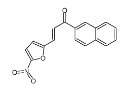 (E)-1-naphthalen-2-yl-3-(5-nitrofuran-2-yl)prop-2-en-1-one Structure