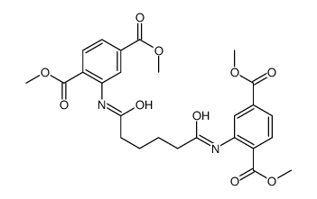 dimethyl 2-[[6-[2,5-bis(methoxycarbonyl)anilino]-6-oxohexanoyl]amino]benzene-1,4-dicarboxylate结构式