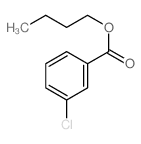 Benzoic acid,3-chloro-, butyl ester结构式