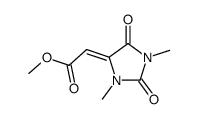 (1,3-dimethyl-2,5-dioxo-imidazolidin-4-ylidene)-acetic acid methyl ester结构式