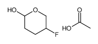 2H-Pyran-2-ol,5-fluorotetrahydro-,acetate(9CI)结构式