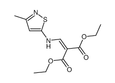 diethyl 2-[(3-methylisothiazol-5-ylamino)methylene]malonate结构式