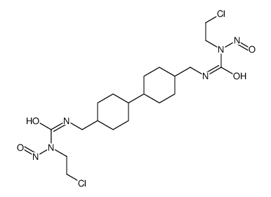 1-(2-chloroethyl)-3-[[4-[4-[[[2-chloroethyl(nitroso)carbamoyl]amino]methyl]cyclohexyl]cyclohexyl]methyl]-1-nitrosourea Structure