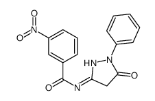 3-nitro-N-(5-oxo-1-phenyl-4H-pyrazol-3-yl)benzamide Structure