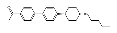 4-acetyl-4'-(trans-4-pentylcyclohexyl)biphenyl Structure