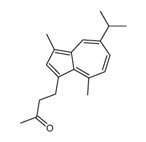 4-(3,8-dimethyl-5-propan-2-ylazulen-1-yl)butan-2-one结构式