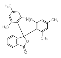 3,3-bis(2,4,6-trimethylphenyl)isobenzofuran-1-one结构式