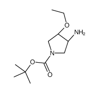 TRANS-3-AMINO-1-BOC-4-ETHOXYPYRROLIDINE Structure